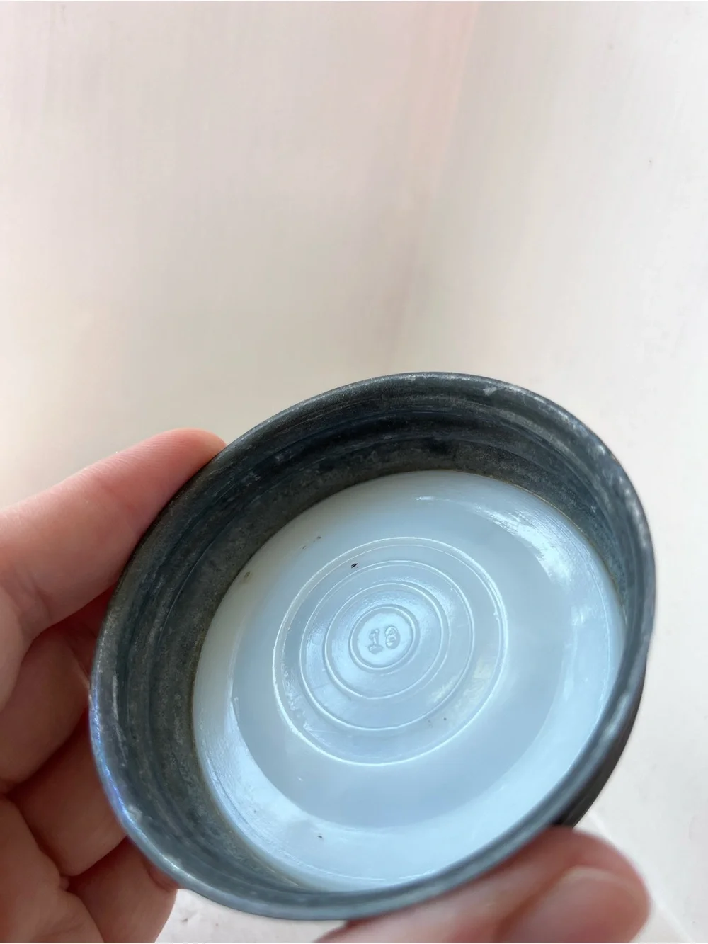 Vintage #13 Ball Perfect Mason Blue Glass Jar with Metal Lid